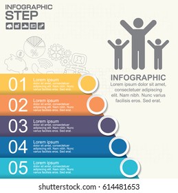 Timeline infographics design template with 6 options, process diagram, vector eps10 illustration