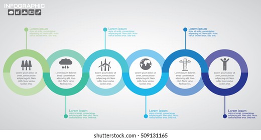 Timeline infographics design template with 8 options, process diagram, vector eps10 illustration