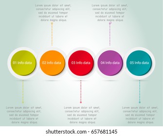 Timeline infographics design template with four elements, vector eps10 illustration