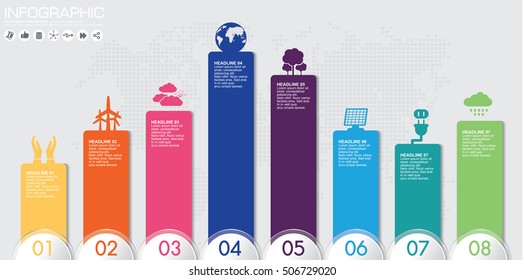 Timeline infographics design template with options, process diagram, vector eps10 illustration