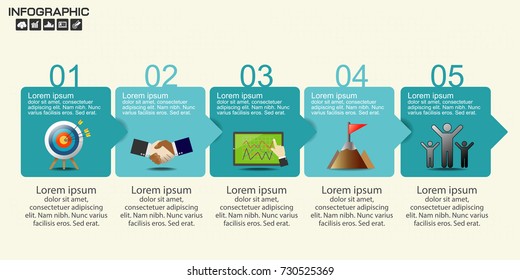 Timeline infographics design template with options, process diagram, vector eps10 illustration