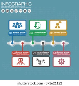 Timeline infographics design template, process diagram, vector eps10 illustration