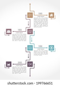 Timeline infographics design template, vector eps10 illustration