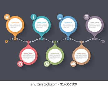 Timeline infographics design template, workflow layout, diagram, vector eps10 illustration