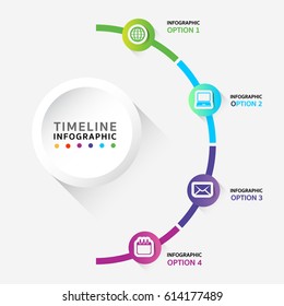 Timeline Infographics design template.vector illustrator