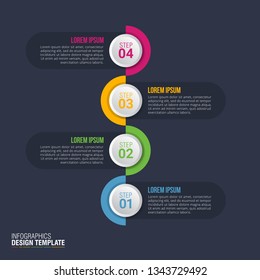 Timeline infographics design vector for business data visualization. Abstract elements of graph, diagram with steps and process. vector illustration