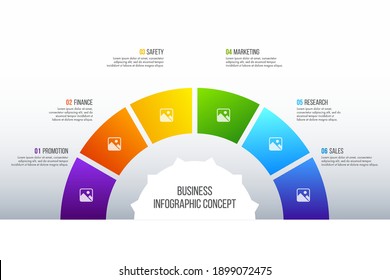 Timeline infographics design vector can be used for workflow layout, diagram, annual report, web design. Business concept with 6 options, steps or processes.
