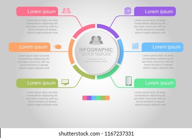 Timeline infographics design vector and marketing icons can be used for workflow layout, diagram, annual report, web design. Business concept with many options, steps or processes.