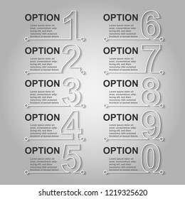 Timeline infographics design vector and marketing icons can be used for workflow layout, diagram, annual report, web design. Business concept with 10 options, steps or processes.