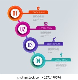 Timeline infographics design vector and marketing icons can be used for workflow layout, diagram, annual report, web design. Business concept with 4 options, steps or processes.
