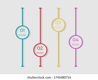El diseño de infografías de línea de tiempo y los iconos de marketing se pueden utilizar para el diseño de flujo de trabajo, diagrama, informe anual, diseño web, presentación. Concepto creativo para infografía. Ilustración vectorial.
