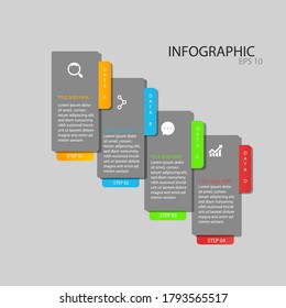 Timeline infographics design vector and marketing icons can be used for workflow layout, diagram, annual report, web design. Business concept with 4 options, steps or processes.