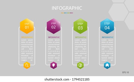 Timeline infographics design vector and marketing icons can be used for workflow layout, diagram, annual report, web design. Business concept with 4 options, steps or processes.