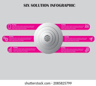 Timeline infographics design vector and marketing icons can be used for workflow layout, diagram, annual report,  Business concept with 6 options, steps or processes. editable