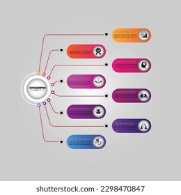 Timeline infographics design vector and marketing icons can be used for workflow layout, diagram, annual report, web design. Business concept with 8 options, steps or processes.