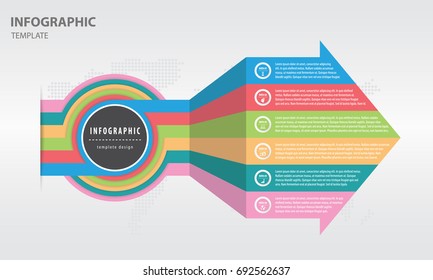 Timeline infographics design vector and marketing icons can be used for workflow layout, diagram, annual report, web design. Business concept with 6 options.