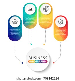 Timeline infographics design vector and marketing icons can be used for workflow layout, diagram, annual report, web design. Business concept with 4 options, steps or processes.