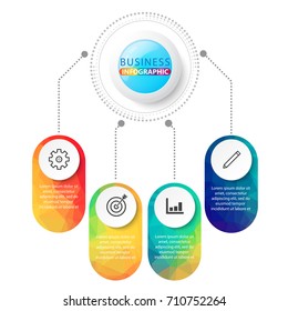 Timeline infographics design vector and marketing icons can be used for workflow layout, diagram, annual report, web design. Business concept with 4 options, steps or processes.