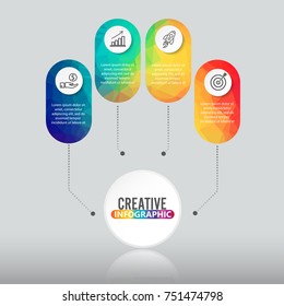 Timeline infographics design vector and marketing icons can be used for workflow layout, diagram, annual report, web design. Business concept with 4 options, steps or processes.