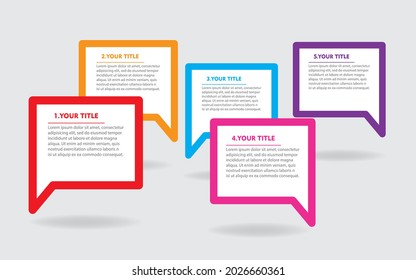 Timeline Infographics Design Vector, Workflow Layout, Diagram, Annual Report, Web Design.  5 Options, Steps or Processes of Business Concept
