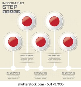 Timeline infographics design, workflow or process diagram, flowchart, vector eps10 illustration