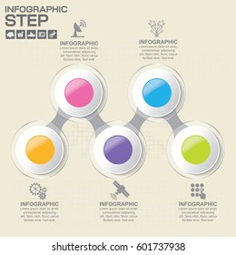 Timeline infographics design, workflow or process diagram, flowchart, vector eps10 illustration