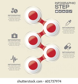 Timeline infographics design, workflow or process diagram, flowchart, vector eps10 illustration