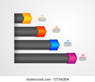 Timeline Infographics layout with 4 steps.