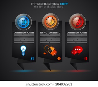 Timeline Infographics layout template for item or ideas classification. Ideal tor printed materials, foded brochures, business illustrations, strategy and marketing proposals and so on.