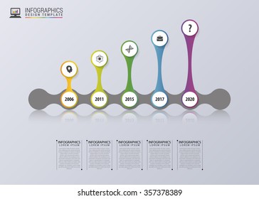 Timeline Infographics. Modern design template. Vector illustration.