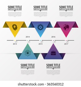 Timeline Infographics. Modern design template. Vector illustration.