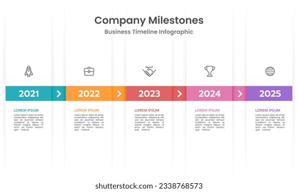 Timeline infographics template. Business Presentation. Milestone, Report, Data. Vector illustration.