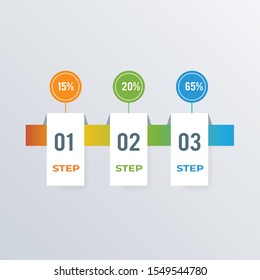 Timeline infographics template design. Business concept infograph with 3 options, steps, or processes. Vector visualization can be used for workflow layout, diagram, annual report, web