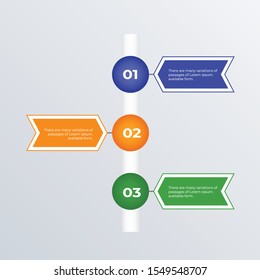 Timeline infographics template design. Business concept infograph with 3 options, steps or processes. Vector visualization can be used for workflow layout, diagram, annual report, web