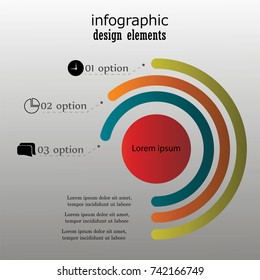 Timeline Infographics template. Isolated design elements. Colorful vector illustration.