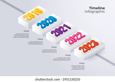 Plantilla de infografía de línea de tiempo. Concepto de hitos o diagrama de procesos.