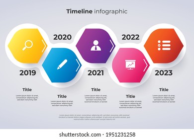 Plantilla de infografía de línea de tiempo. Concepto de hitos o diagrama de procesos.