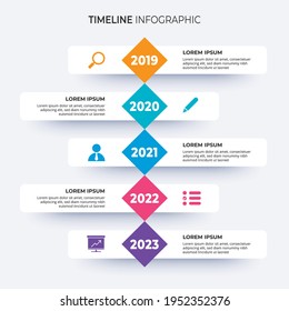 Timeline infographics template. Milestone or process diagram concept.