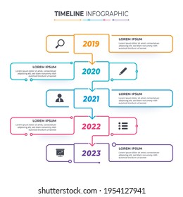 Timeline infographics template. Milestone or process diagram concept.