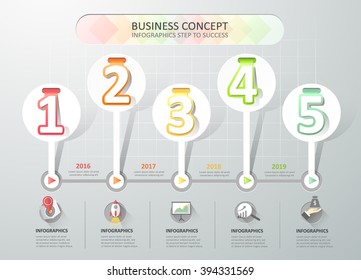 Timeline infographics template. Vector illustration. can be used for workflow layout, diagram, number options, graphic or website layout.