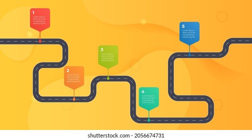 Timeline infographics template, workflow, process chart. vector illustration
