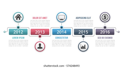 Timeline infographics template, workflow, process infographics, vector eps10 illustration