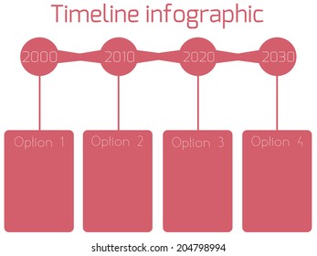 timeline infographics vector