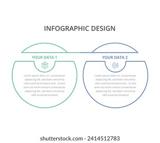 Diseño de vectores de infografías de línea de tiempo, plantilla de negocio de vectores para presentación, diseño de infografías