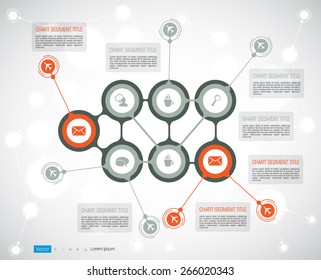 Timeline Infographics. Vector design template.