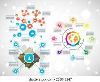 Timeline Infographics. Vector design template.