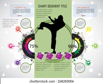 Timeline Infographics. Vector design template.