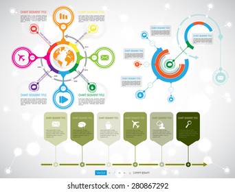 Infográficos de Linha do Tempo. Modelo de design de vetor.