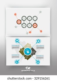 Timeline Infographics. Vector design template.