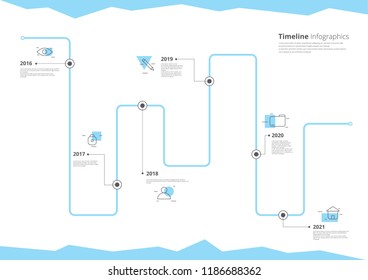 Timeline Infographics Vector Illustration